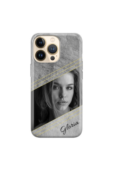 APPLE - iPhone 13 Pro - Soft Clear Case - Geometry Love Photo