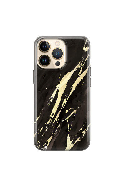 APPLE - iPhone 13 Pro - Soft Clear Case - Marble Ivory Black