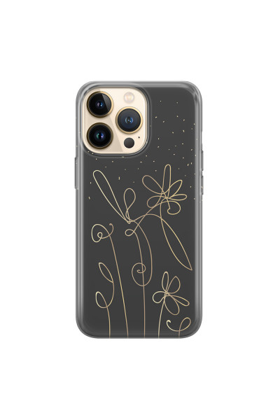 APPLE - iPhone 13 Pro - Soft Clear Case - Midnight Flowers