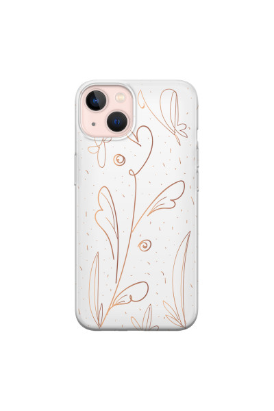 APPLE - iPhone 13 Mini - Soft Clear Case - Flowers In Style