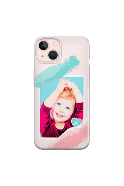 APPLE - iPhone 13 Mini - Soft Clear Case - Kids Initial Photo