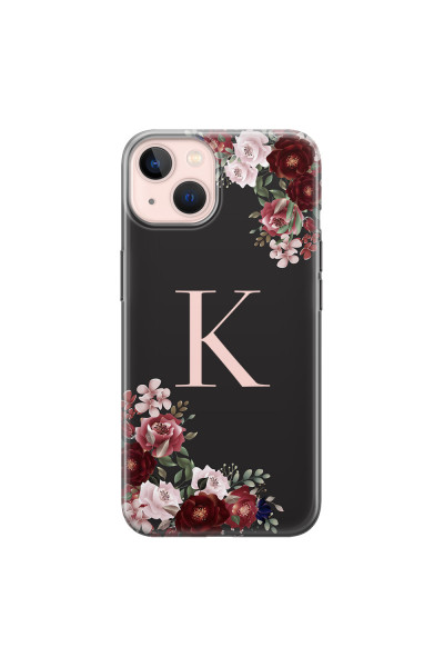 APPLE - iPhone 13 Mini - Soft Clear Case - Rose Garden Monogram