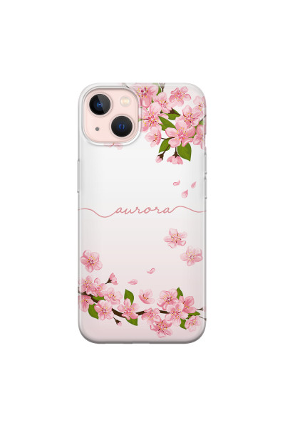 APPLE - iPhone 13 Mini - Soft Clear Case - Sakura Handwritten