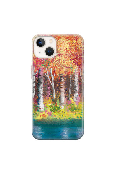 APPLE - iPhone 13 - Soft Clear Case - Calm Birch Trees
