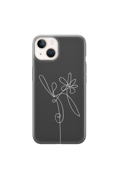 APPLE - iPhone 13 - Soft Clear Case - Flower In The Dark