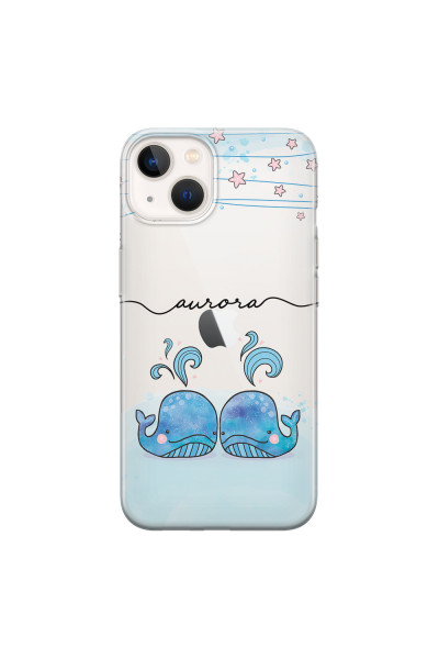 APPLE - iPhone 13 - Soft Clear Case - Little Whales