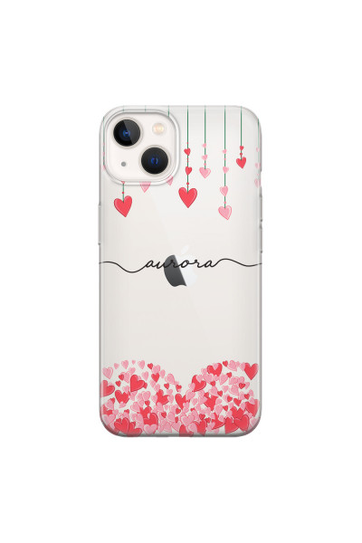 APPLE - iPhone 13 - Soft Clear Case - Love Hearts Strings