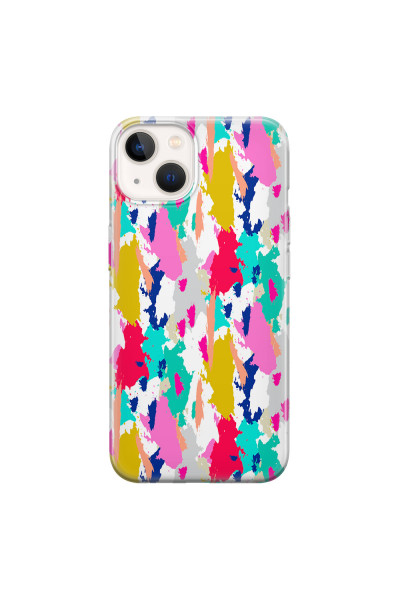 APPLE - iPhone 13 - Soft Clear Case - Paint Strokes
