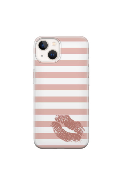 APPLE - iPhone 13 - Soft Clear Case - Pink Lipstick