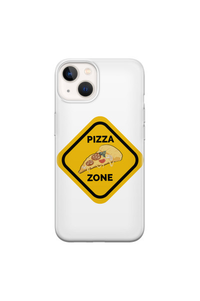 APPLE - iPhone 13 - Soft Clear Case - Pizza Zone Phone Case