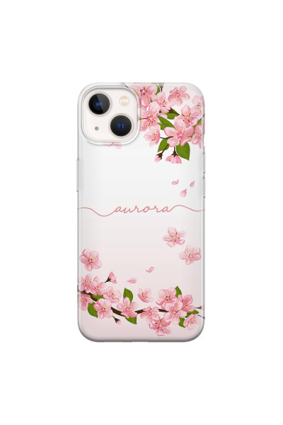 APPLE - iPhone 13 - Soft Clear Case - Sakura Handwritten