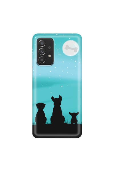 SAMSUNG - Galaxy A52 / A52s - Soft Clear Case - Dog's Desire Blue Sky