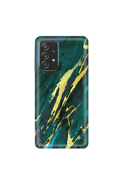 SAMSUNG - Galaxy A52 / A52s - Soft Clear Case - Marble Emerald Green