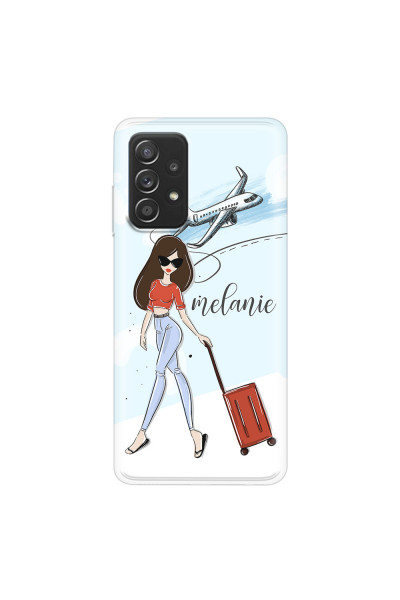 SAMSUNG - Galaxy A52 / A52s - Soft Clear Case - Travelers Duo Brunette