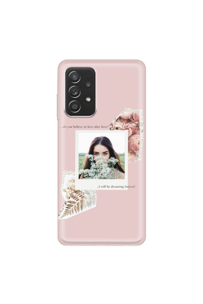 SAMSUNG - Galaxy A52 / A52s - Soft Clear Case - Vintage Pink Collage Phone Case