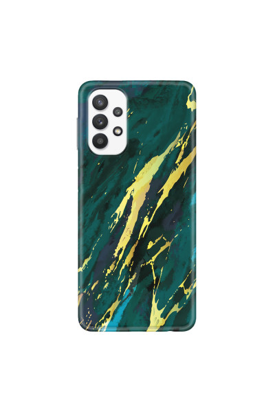 SAMSUNG - Galaxy A32 - Soft Clear Case - Marble Emerald Green