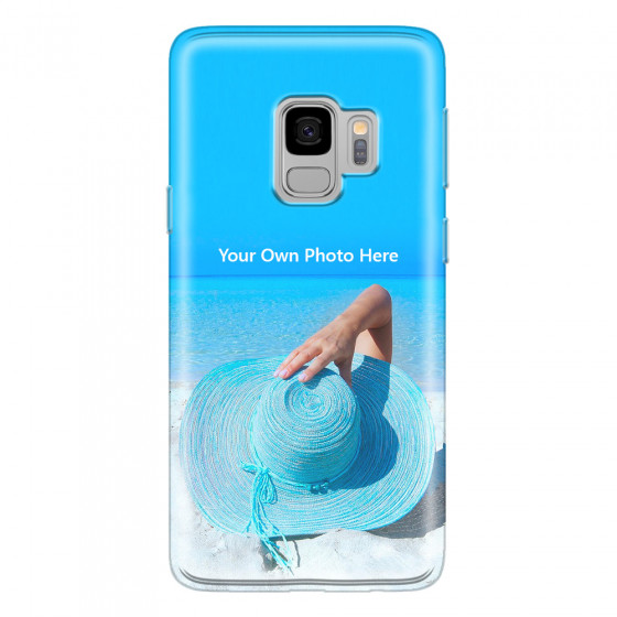 SAMSUNG - Galaxy S9 - Soft Clear Case - Single Photo Case