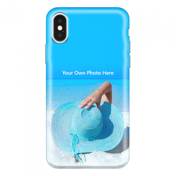 APPLE - iPhone X - Soft Clear Case - Single Photo Case
