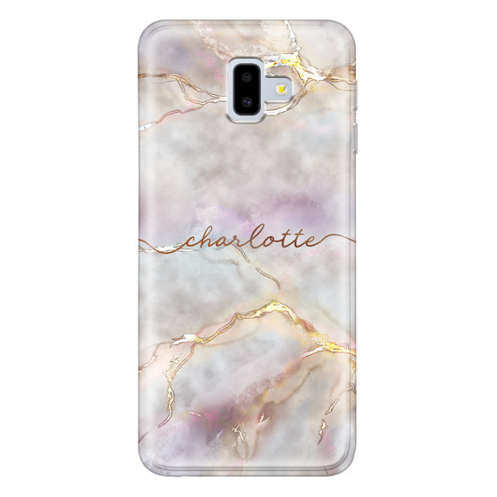 SAMSUNG - Galaxy J6 Plus - Soft Clear Case - Marble Rootage