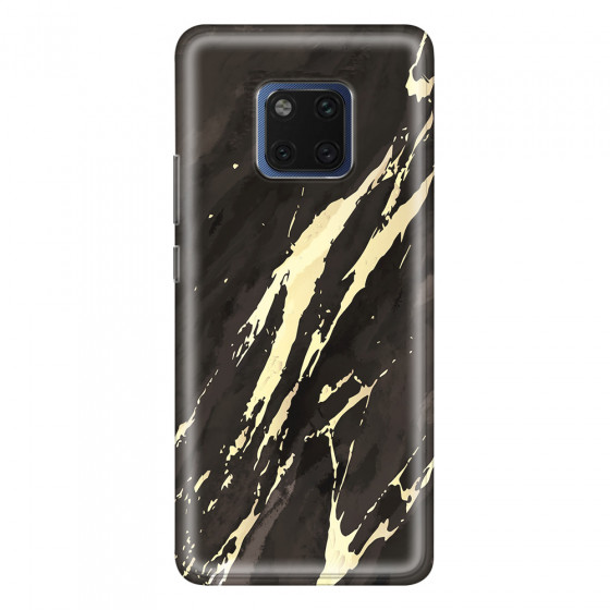 HUAWEI - Mate 20 Pro - Soft Clear Case - Marble Ivory Black