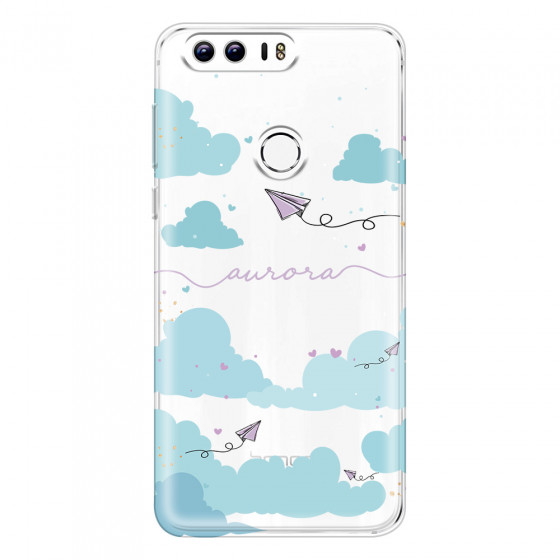 HONOR - Honor 8 - Soft Clear Case - Up in the Clouds Purple
