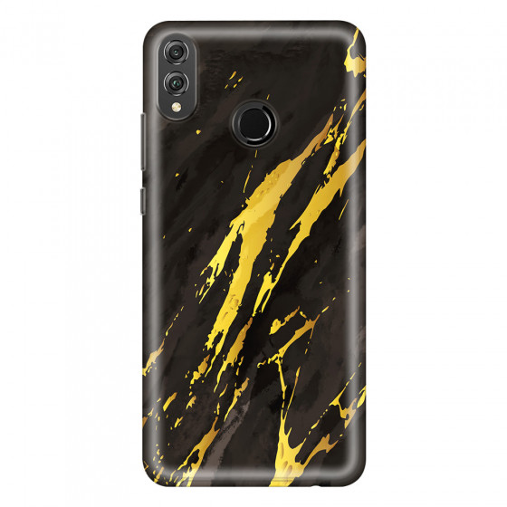 HONOR - Honor 8X - Soft Clear Case - Marble Castle Black