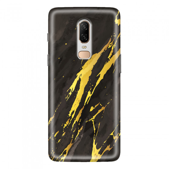 ONEPLUS - OnePlus 6 - Soft Clear Case - Marble Castle Black