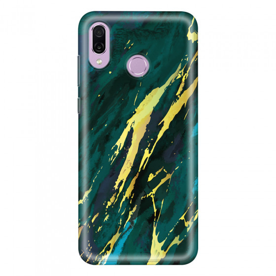 HONOR - Honor Play - Soft Clear Case - Marble Emerald Green