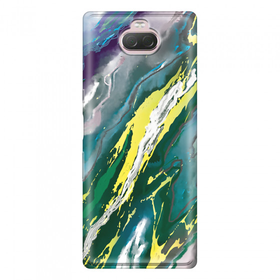 SONY - Sony 10 Plus - Soft Clear Case - Marble Rainforest Green