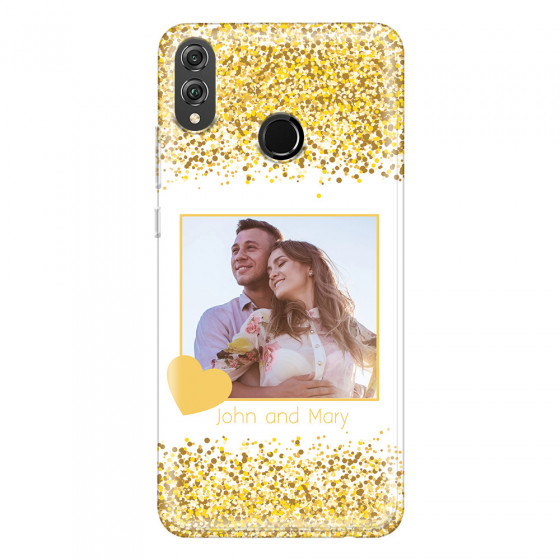 HONOR - Honor 8X - Soft Clear Case - Gold Memories