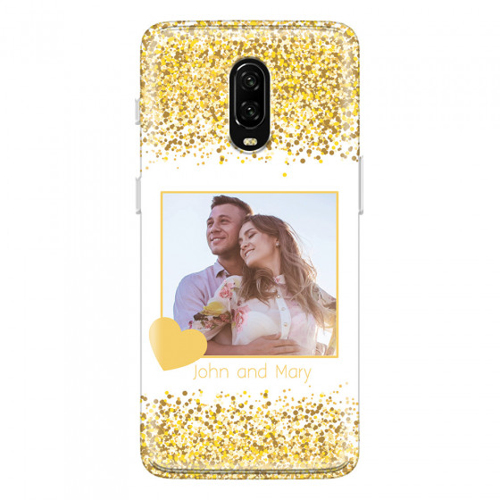 ONEPLUS - OnePlus 6T - Soft Clear Case - Gold Memories