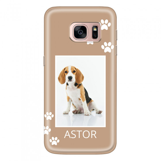 SAMSUNG - Galaxy S7 - Soft Clear Case - Puppy