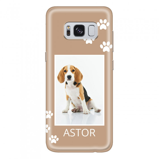 SAMSUNG - Galaxy S8 Plus - Soft Clear Case - Puppy
