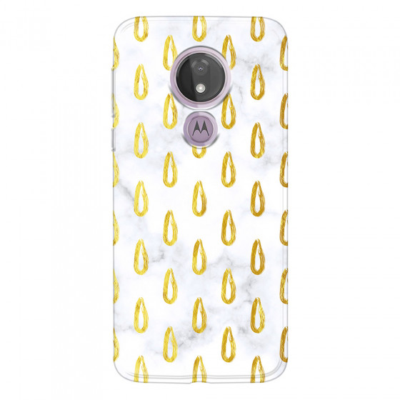 MOTOROLA by LENOVO - Moto G7 Power - Soft Clear Case - Marble Drops