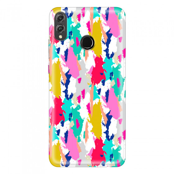 HONOR - Honor 8X - Soft Clear Case - Paint Strokes