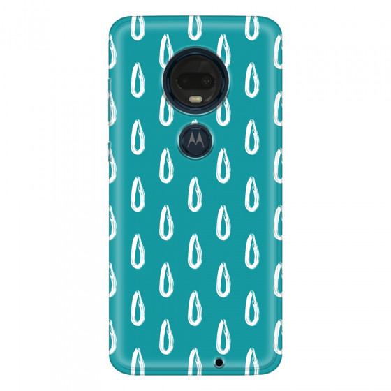 MOTOROLA by LENOVO - Moto G7 Plus - Soft Clear Case - Pixel Drops