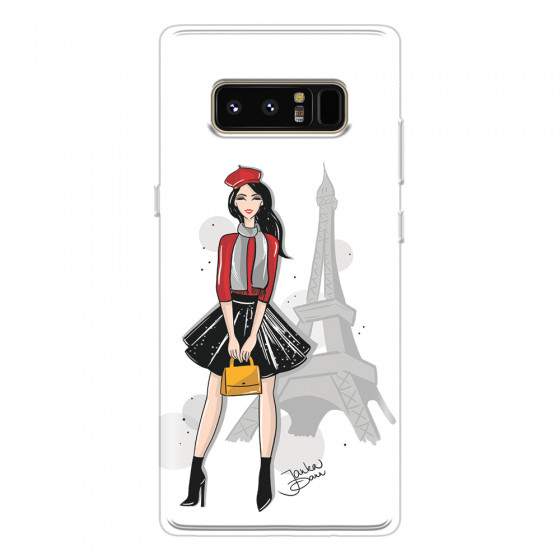 SAMSUNG - Galaxy Note 8 - Soft Clear Case - Paris With Love