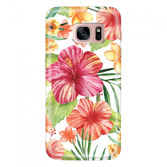 SAMSUNG - Galaxy S7 - Soft Clear Case - Tropical Vibes
