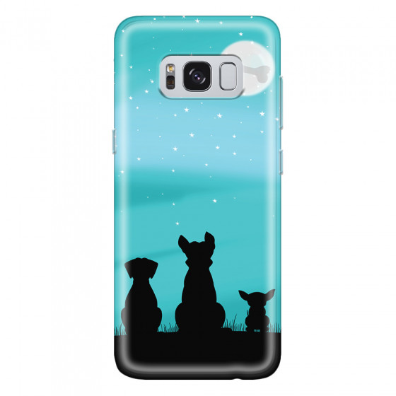 SAMSUNG - Galaxy S8 Plus - Soft Clear Case - Dog's Desire Blue Sky