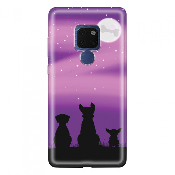 HUAWEI - Mate 20 - Soft Clear Case - Dog's Desire Violet Sky