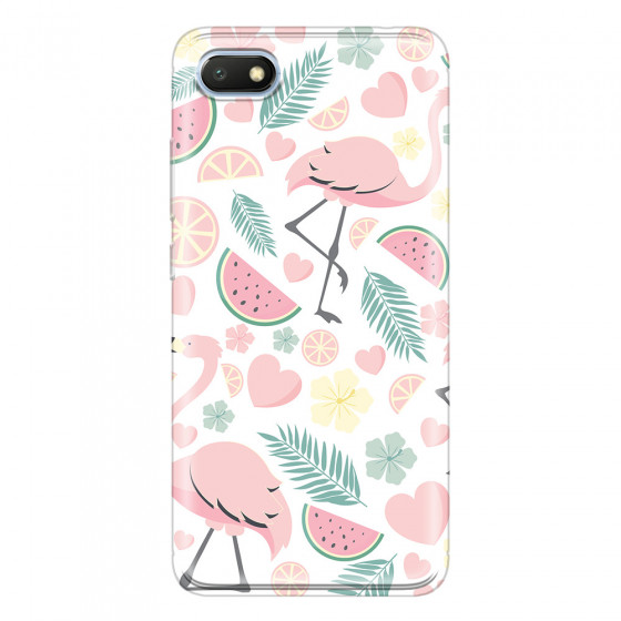 XIAOMI - Redmi 6A - Soft Clear Case - Tropical Flamingo III