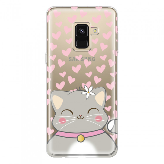 SAMSUNG - Galaxy A8 - Soft Clear Case - Kitty