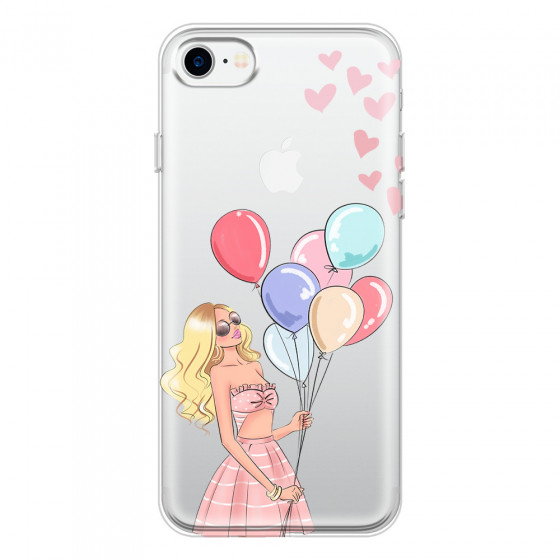 APPLE - iPhone 7 - Soft Clear Case - Balloon Party