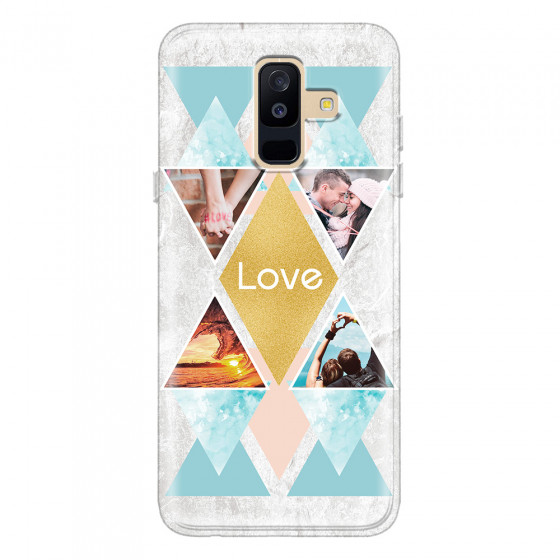 SAMSUNG - Galaxy A6 Plus - Soft Clear Case - Triangle Love Photo