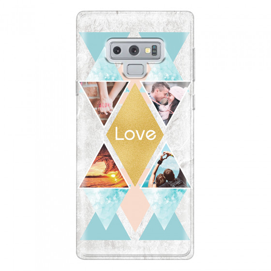 SAMSUNG - Galaxy Note 9 - Soft Clear Case - Triangle Love Photo