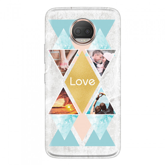 MOTOROLA by LENOVO - Moto G5s Plus - Soft Clear Case - Triangle Love Photo