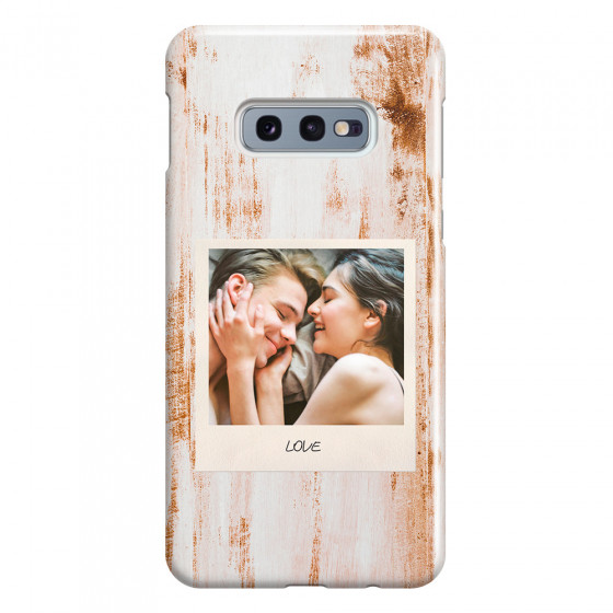 SAMSUNG - Galaxy S10e - 3D Snap Case - Wooden Polaroid