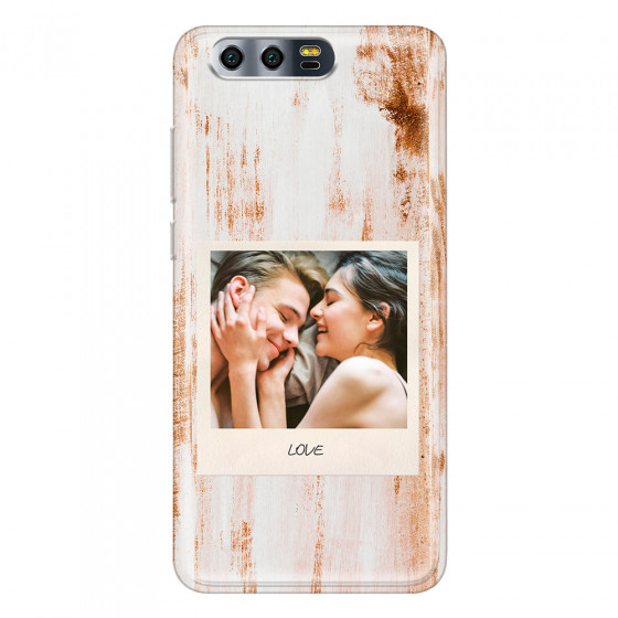 HONOR - Honor 9 - Soft Clear Case - Wooden Polaroid