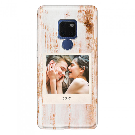 HUAWEI - Mate 20 - Soft Clear Case - Wooden Polaroid