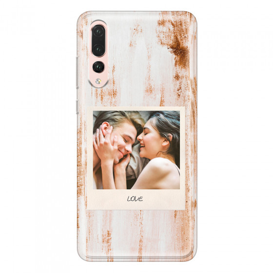 HUAWEI - P20 Pro - Soft Clear Case - Wooden Polaroid